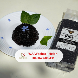 ARROZ NEGRO DE ALTA CALIDAD-BOLSA AL VACIO DE 1KG PAQUETE ATRACTIVO PARA SUMINISTRAR AL SUPERMERCADO-BUENA COMIDA PARA LA SALUD WA + 84 362 688 431 - Product Image 5