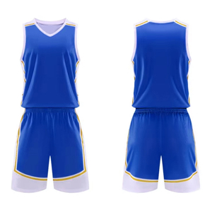 Vêtements de sport en polyester BSCI pour hommes, ODM et OEM, uniformes d'équipe, maillot de basket-ball au meilleur design, logo personnalisé, maillot de basket-ball avec short - Product Image 3