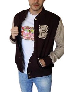 <b>Top</b> Trending Men Varsity Jacket With <b>Long</b> Sleeve and <b>Black</b> Wool Body Custom Logo OEM Service for Winter Jacket - Product Image 2