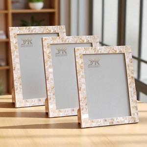 Modern <b>Rustic</b> Bone Inlay <b>Wood</b> for Photo Frame Handmade Elegant Decor Home Multiple Sizes Available Wall Mount Tabletop - Product Image 5