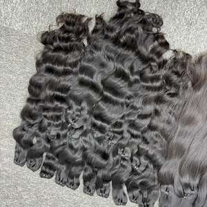 Extensiones de cabello de trama doble con máquina de ondas naturales de lujo de la mejor calidad 100% humano vietnamita Super doble dibujado Virgen un donante - Product Image 4