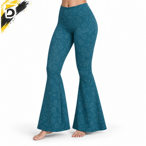 High Quality Bell Bottom <b>Legging</b> Provides Flexible Material Comfortable Construction And <b>Flared</b> Shape For Casual Active - Product Image 4