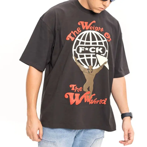 Meilleure vente 100% coton pour T-shirts imprimés bouffants pour hommes personnalisés 3D mousse graphique lourd 180/220/250 Gsm t-shirts - Product Image 3