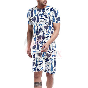 Meilleur Vente T Chemises Courtes Ensemble Sueur 2 Pièces Ensemble Mens T Shirt Et Shorts Ensembles Lavé Oversize 100% Coton Hommes T-shirts - Product Image 4