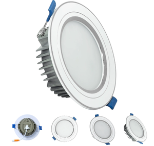 Downlight LED en aluminium à bordure argentée TOS avec installation intérieure facile, coupe de 90mm pour bureau à domicile, fabriqué au Vietnam - Product Image 5