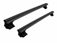 Barres transversales de toit robustes en aluminium anodisé TrophyBars 120 cm pour Honda Civic 5 berline 1991-1997