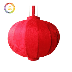 Lanternes artisanales du Nouvel An vietnamien de qualité export avec cadre en soie et bambou - Product Image 3