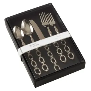 ACME METAL INDIA-Juego de cubiertos de acero inoxidable, vajilla de calidad superior, cucharas pulidas con espejo metálico - Product Image 2