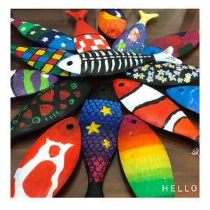 PECES DECORATIVOS COLGANTES DE PARED DE MADERA MÁS VENDIDOS DE VIETNAM CON COLOR MEZCLADO EL PRECIO AL POR MAYOR MÁS BARATO ARTÍCULOS ATRACTIVOS - Product Image 3