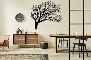 Decoración de Pared de Metal de Alta Calidad, Escultura de Hierro Hecha a Mano, Elegante Adorno de Pared para Sala de Estar, Dormitorio u Oficina - Product Image 4