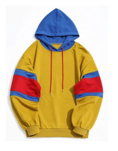 Sudadera con Capucha de Moda Invernal para Hombre, 100% Algodón, Color Personalizado, Bloques de Color en Contraste, Sudadera con Capucha Transpirable y Ecológica - Product Image 5