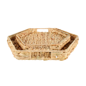 Joli Style ustensiles de cuisine naturels jacinthe d'eau plateau de service artisanat jacinthe d'eau plateau décor à la maison en gros du Vietnam - Product Image 1