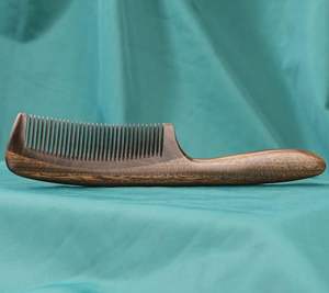 Premium Polished Natural Wood <b>Massage</b> Comb Wide Tooth Hair Detangling <b>Scalp</b> Stimulating for Healthy Hair Growth - Product Image 5