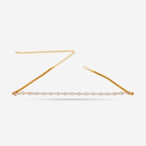 Ceinture en zircon 191031, matériau principal alliage, sertissage griffe, incrustation pour soirée - Product Image 3