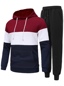 Gran oferta, conjunto de chándal personalizable, conjunto de ropa deportiva elegante y transpirable para gimnasio, Fitness, ropa ligera para correr para hombres - Product Image 3