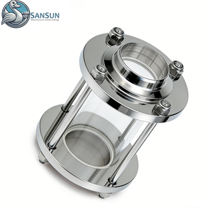 डेटा केंद्र तरल शीतलन दृष्टि ग्लास, 316 एल स्टेनलेस स्टील उच्च दबाव प्रवाह दृष्टि ग्लास, दिनांक केंद्र के लिए - Product Image 4