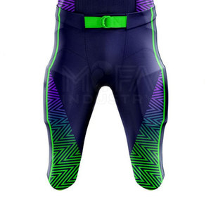 Ensemble de maillots de football américain à manches courtes de haute qualité, respirant, séchage rapide, couleur et logo personnalisés, taille adulte, faible MOQ, uniforme d'équipe - Product Image 4