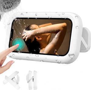 360 độ xoay phòng tắm không thấm nước hộp lưu trữ shellbox dính màn hình cảm ứng tường-gắn vòi hoa sen điện thoại chủ - Product Image 1