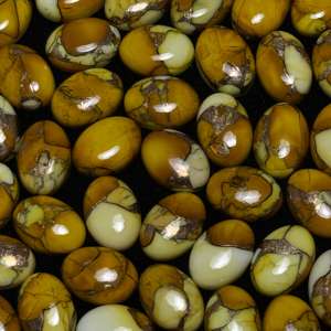 Kingman 10X14 MM Loose Honey Turquoise Gemstone Taille Personnalisée Naturel Lisse Qualité Forme Ovale DIY Bijoux Accessoires - Product Image 3