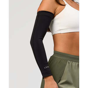 Manchons de course Pace Run - Manchons de protection UV noirs sans couture pour le cyclisme et l'été - Product Image 4