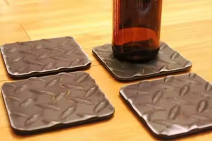 Posavasos de metal de latón de acero inoxidable de alta calidad con logotipo personalizado de lujo moderno por decor IMPEX - Product Image 3