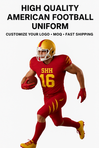 เสื้อฟุตบอลอเมริกัน SHH แบบสั่งทำพิเศษ ระบายอากาศได้ดี ไซส์ใหญ่ คุณภาพดีที่สุด ขายส่ง ชุดฝึกซ้อมทีมเต็มรูปแบบ แขนสั้น - Product Image 5