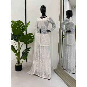 Prêt à Porter Broderie Traditionnelle Indienne Travail Salwar Kameez avec Elegant Work & Dupatta avec Pent - Product Image 1