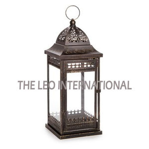 Lanterne en métal gravée de qualité supérieure, artisanale, pour l'éclairage de la maison, décoration de Noël - Product Image 2