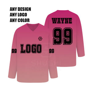 Créez votre propre style Nouvelle arrivée Mode Jersey de hockey sur glace imperméable 100% polyester avec taille personnalisée - Product Image 2