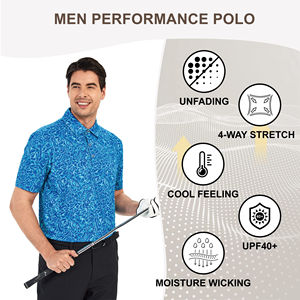 Logotipo Bordado Personalizado de Alta Calidad al por Mayor para Camiseta Polo de Poliéster, Polo de Golf Unisex de Punto para Hombre con MOQ Bajo - Product Image 5