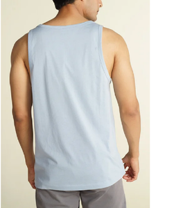 Débardeur en coton décontracté Athlétique de haute qualité 200gsm sans manches Muscle Fitness Gym Workout Fitness Loose Tank t Shirt pour hommes - Product Image 3