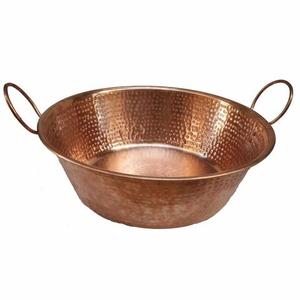 Bol en cuivre de pédicure en métal personnalisé lisse et brillant pour traitement cosmétique de salon SPA des ongles des pieds bol de produit de qualité - Product Image 2