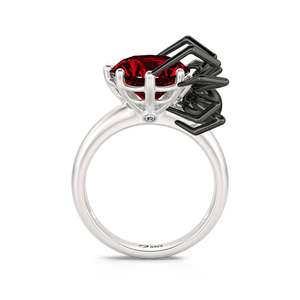 Anillo de Diamantes Jeulia Hug Me Black Widow Spider en Plata de Ley - Product Image 1