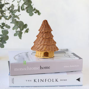 Mini árbol de Navidad de ratán bonito, suministros de decoración de Navidad, árboles de pino de Navidad, OEM aceptado de mayorista de Vietnam - Product Image 1