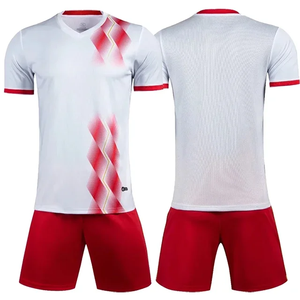 Conjunto de Jersey de fútbol transpirable de secado rápido para hombres y niños, uniforme de fútbol de entrenamiento para equipo para fanáticos del fútbol - Product Image 5