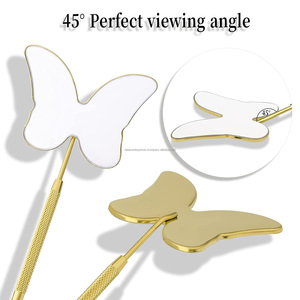 Espejo de Escritorio Iluminado para Pestañas, Precio de Fábrica al por Mayor, de Acero Inoxidable, Forma Redonda, Herramienta de Belleza - Product Image 3