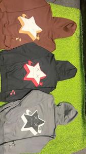 Fabricant vente en gros pull à capuche unisexe personnalisé en nylon Street Wear sérigraphie surdimensionné bouffant imprimé recadrée ourlet brut XL - Product Image 5