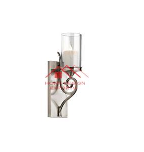 Verre et métal décoratif intérieur mural bougie applique décoration de mariage bougeoir en métal pour mur - Product Image 2