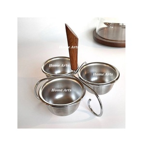 Serveur de dates de couleur en acier inoxydable fait à la main Design antique Serveur de chocolats de forme personnalisée à bas prix - Product Image 3