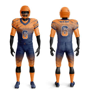 Men's Professional American Football Uniform Set - Durable <b>Padded</b> Jersey and <b>Pants</b> with Breathable Mesh Fabric - Product Image 1