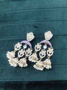 Impresionante diseño de perla de piedra de sombra tradicional con pendiente de joyería de moda Chapado en sombra para mujer - Product Image 2