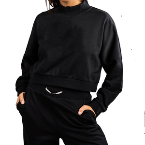 Bán Buôn Tùy Chỉnh Phụ Nữ Cắt Áo Boxy Athleisure Top Giảm Vai OEM - Product Image 1