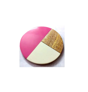 ที่รองแก้วไม้และเรซินเป็นมิตรต่อสิ่งแวดล้อมถาดรองแก้วไม้ - Product Image 3