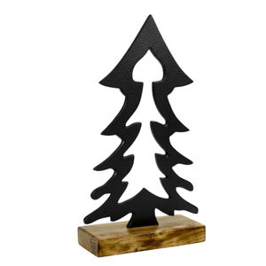 Stylish Design <b>White</b> <b>Christmas</b> <b>Tree</b> Tabletop Sculpture Set Of 2 Modern Festive Home Decor Indoor <b>Christmas</b> Decoration Accessory - Product Image 4