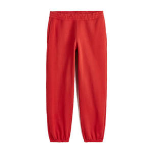 Latest <b>Men</b> Heavyweight <b>Red</b> Color Fleece Basic Blank Sweatpants High Quality with Elastic Waist and Side Pockets Casual Style - Product Image 5