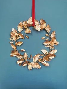 New Arrival Design Leaves Design Metal Round <b>Doors</b> <b>Wreath</b> Black Powder Coated <b>Christmas</b> <b>Wreath</b> <b>for</b> Home Indoor Decor Usage - Product Image 5