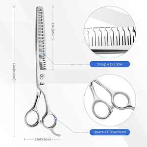 Ciseaux amincissants professionnels de toilettage pour chiens de 7 \ "avec 23 dents 80%-85% Taux d'amincissement Ciseaux de manucure sans ligne de mélange - Product Image 3