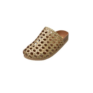 Sabots et mules en tricot ajouré respirant, à bout fermé et faciles à enfiler, chaussures plates décontractées en cuir pour femmes, idéales pour l'été. - Product Image 2