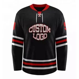 Tùy Chỉnh Thực Hiện Đội Hockey Đồng Phục Mặc Chuyên Nghiệp Ice Hockey Jersey Bán Buôn Thiết Kế Độc Đáo