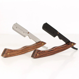 MORGANS INDUSTRIES Stainless Steel Handle Straight <b>Razor</b> Stainless Steel <b>Blade</b> Barber Shop Use Outdoor Hotel <b>Single</b> <b>Blade</b> - Product Image 4